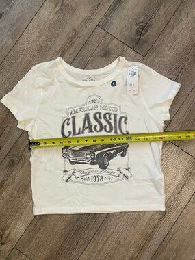 Women’s Tee, Hollister NWT White Shirt, Size M